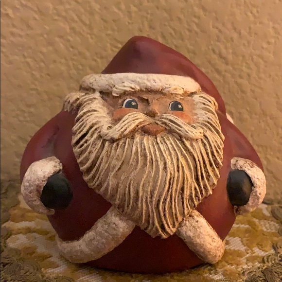 Round Santa🎅🏼 Claus ceramic Christmas decoration